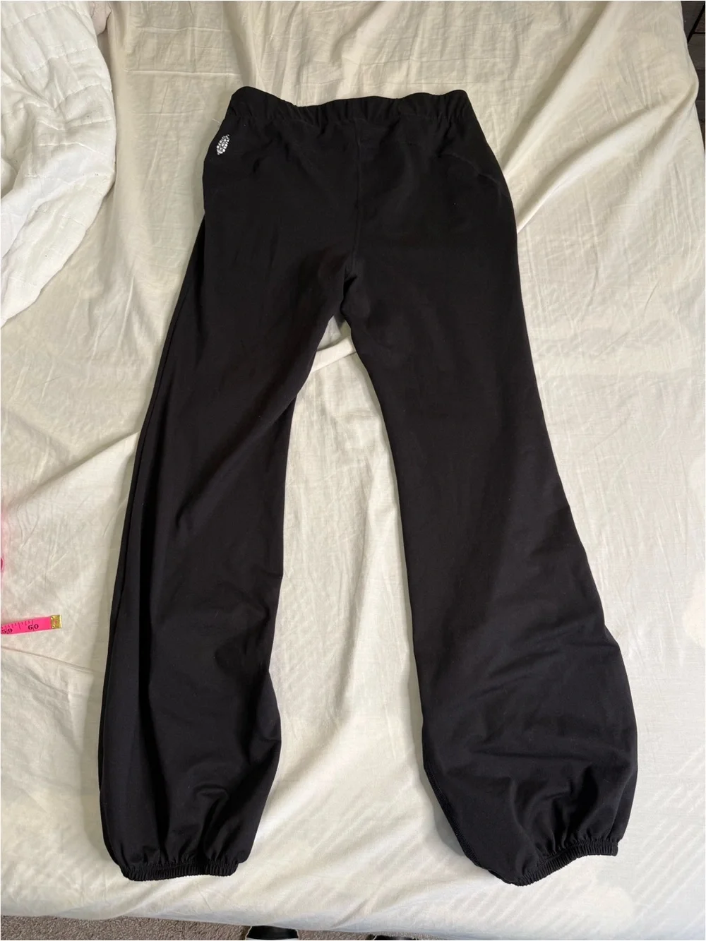 High-Waist Black Active Jogger Pants - Picture 6 of 6
